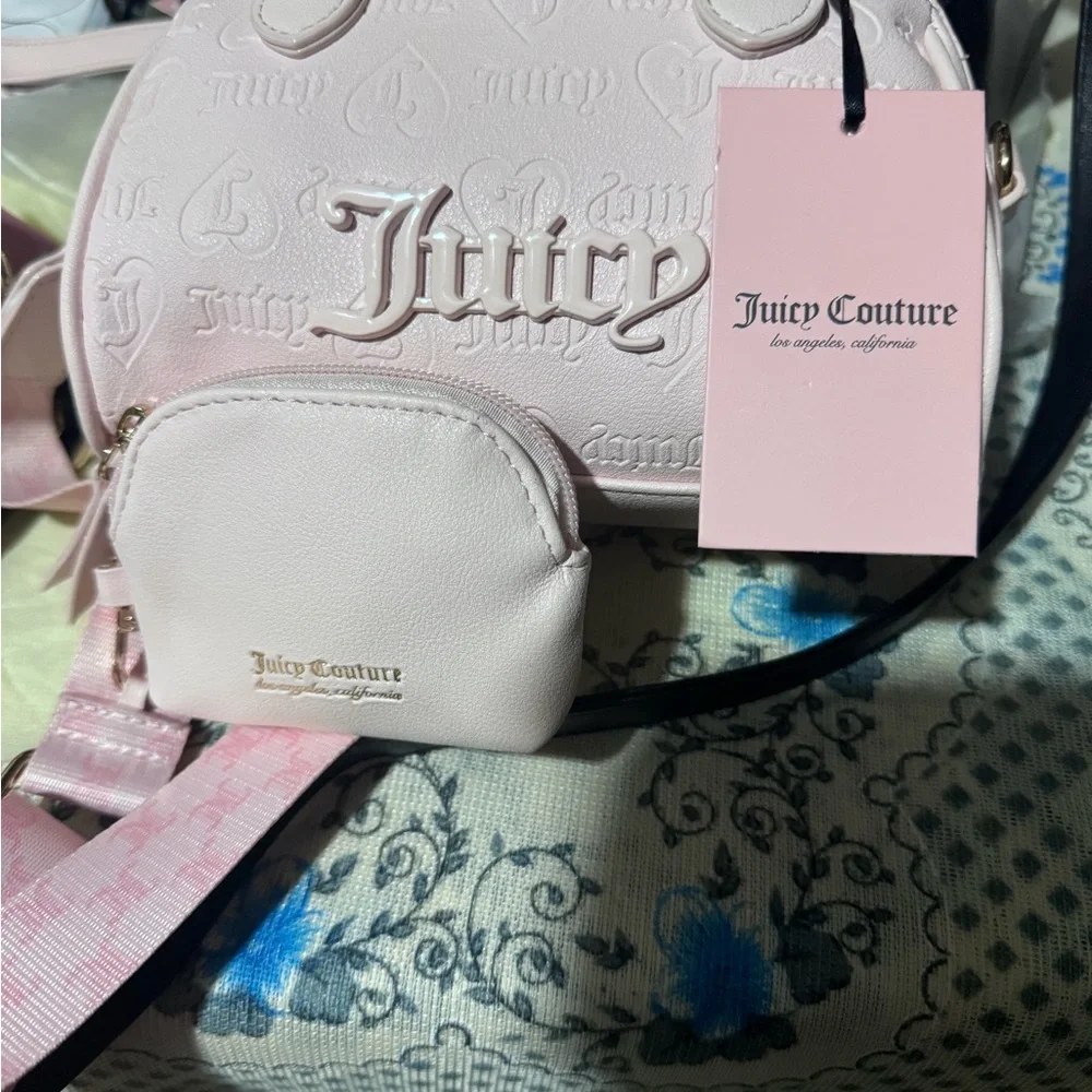 Juicy Couture Light Pink Crossbody Bag Set